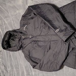 Columbia Black Omnitech Winter Coat Medium